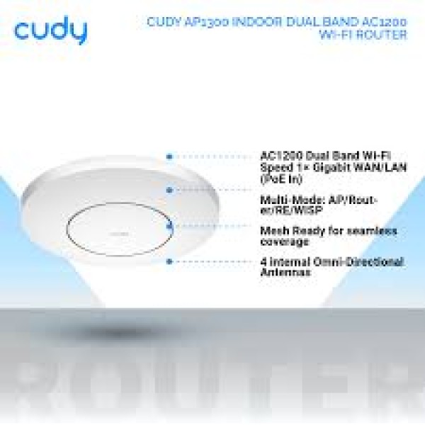 CUDY AP1300 AC1200 WiFi Gigabit Access Point