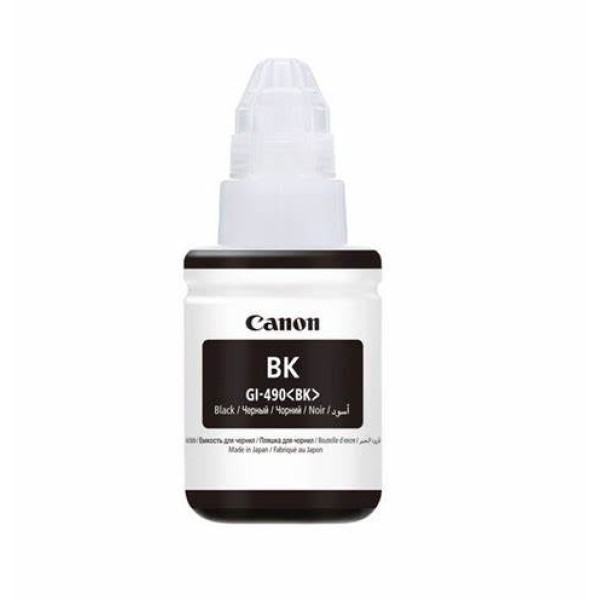 ჭავლური პრინტერის მელანი Canon 0663C001AA INK GI-490 BK